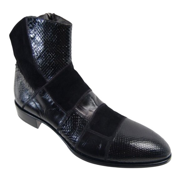 CESARE PACIOTTI ITALIAN HANDMADE FANCY PYTHON BOOTS US 12 NEW IN BOX main image 7